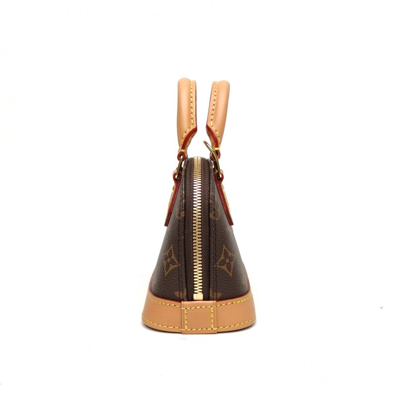 LOUIS VUITTON ALMA貝殼包NANO18老花PVC晶片老花肩背包-1