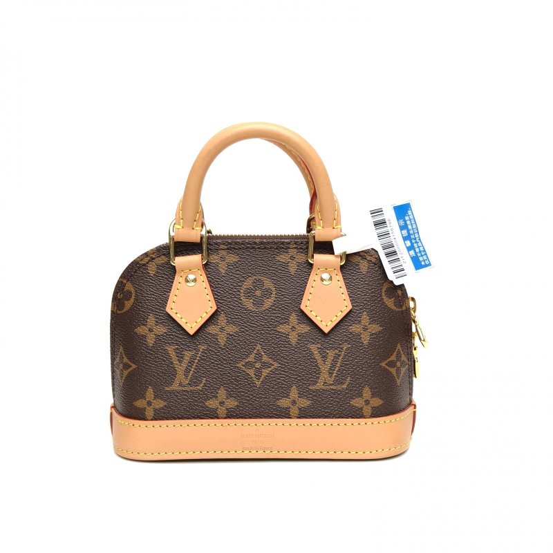 LOUIS VUITTON ALMA貝殼包NANO18老花PVC晶片老花肩背包-2