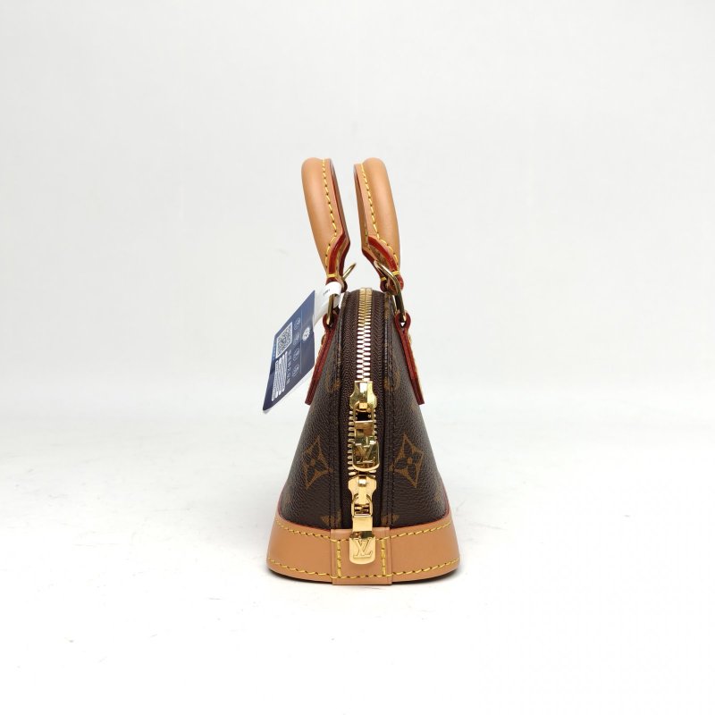 LOUIS VUITTON ALMA貝殼包NANO18老花PVC晶片老花肩背包-3