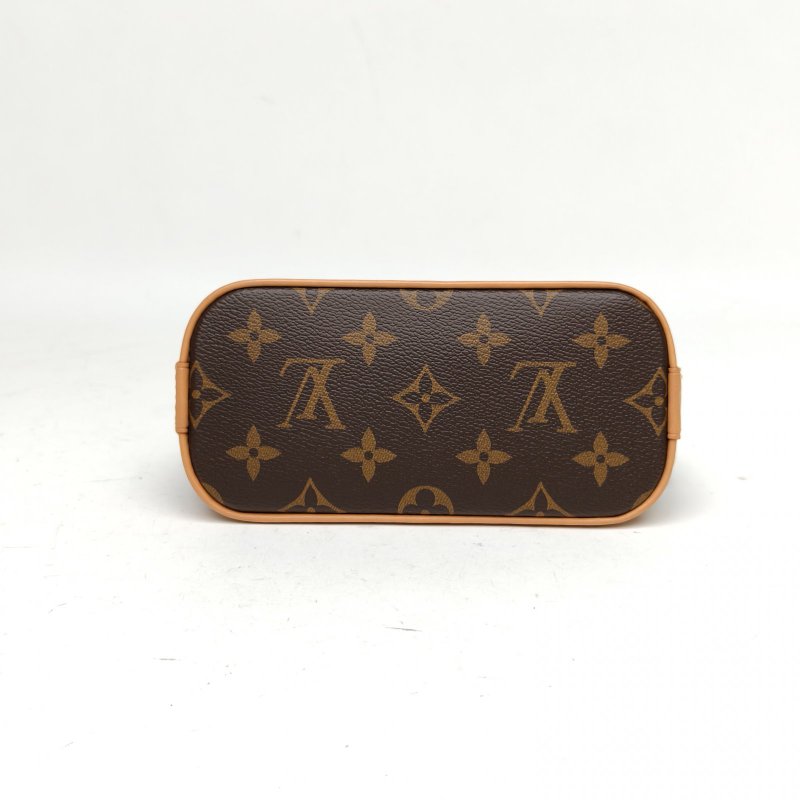 LOUIS VUITTON ALMA貝殼包NANO18老花PVC晶片老花肩背包-4
