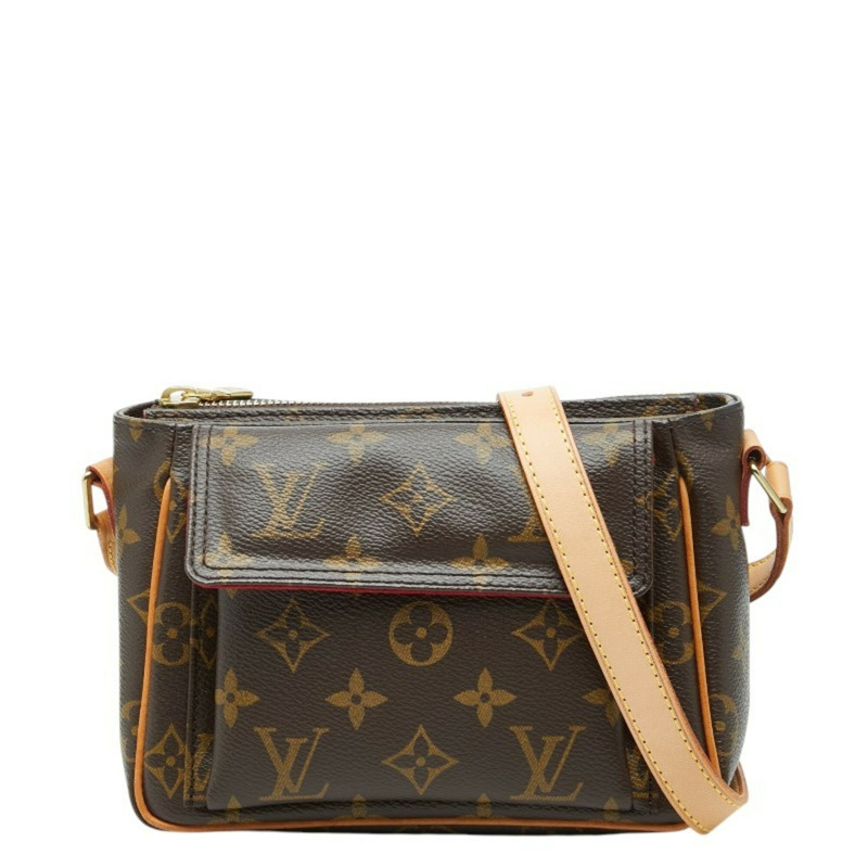 路易威登 Monogram Vivacite PM 斜背包單肩包 M51165 棕色皮革 女士 LOUIS VUITTON-0