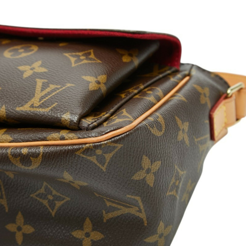 路易威登 Monogram Vivacite PM 斜背包單肩包 M51165 棕色皮革 女士 LOUIS VUITTON-3