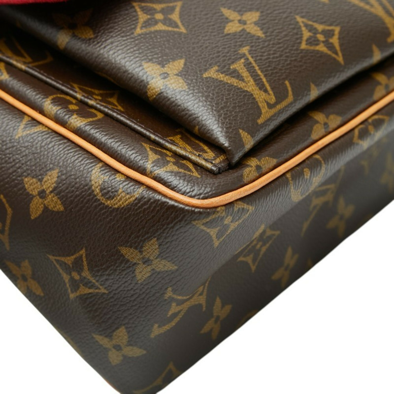 路易威登 Monogram Vivacite PM 斜背包單肩包 M51165 棕色皮革 女士 LOUIS VUITTON-4