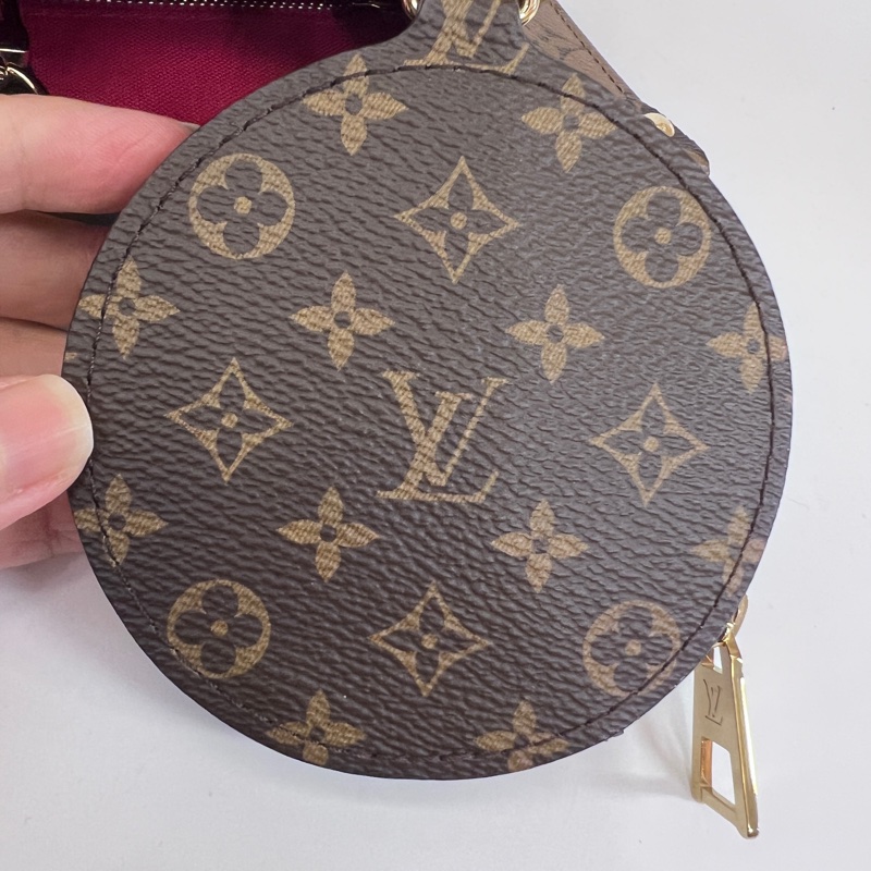 LV雙色原花金釦OnTheGo Pm 手提斜背托特包-12