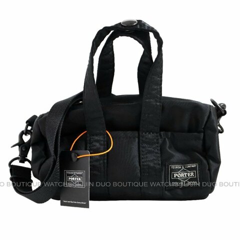 金鐸精品~2523 PORTER HOWL 2WAY BOSTON BAG MINI黑色尼龍布手提側肩背波士頓包 全新品