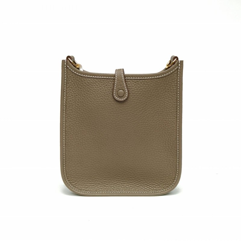 HERMES EvelyneMini16大象灰TC皮K2025金扣肩背包-2