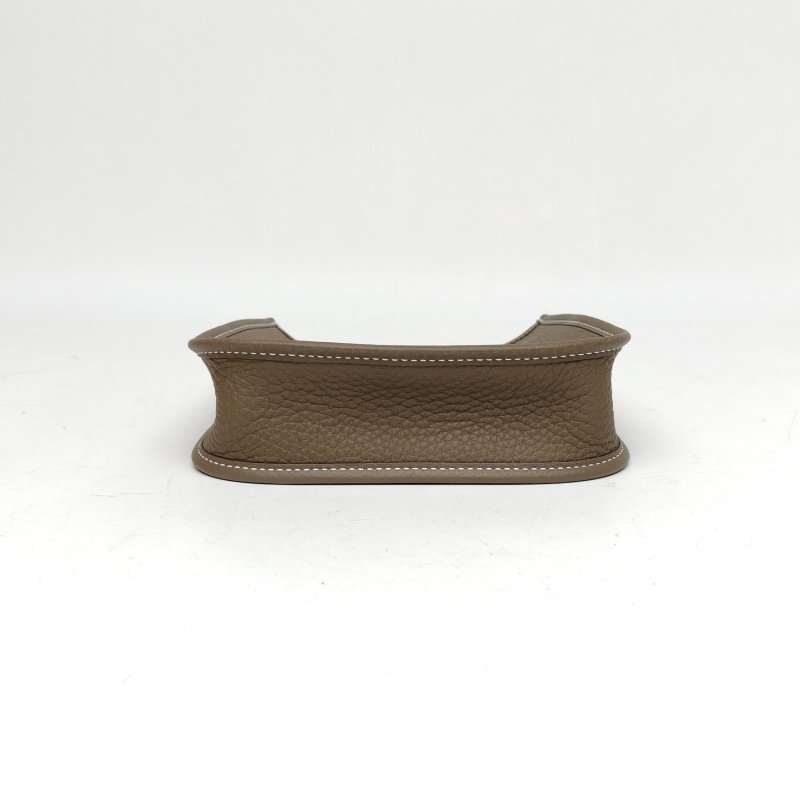 HERMES EvelyneMini16大象灰TC皮K2025金扣肩背包-4