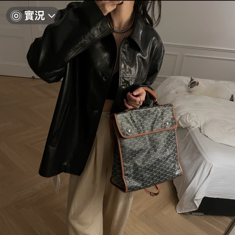 Goyard 戈雅棕色包Goyard戈雅Saint Leger折叠雙肩包🚴‍♂️全網都在找的-4