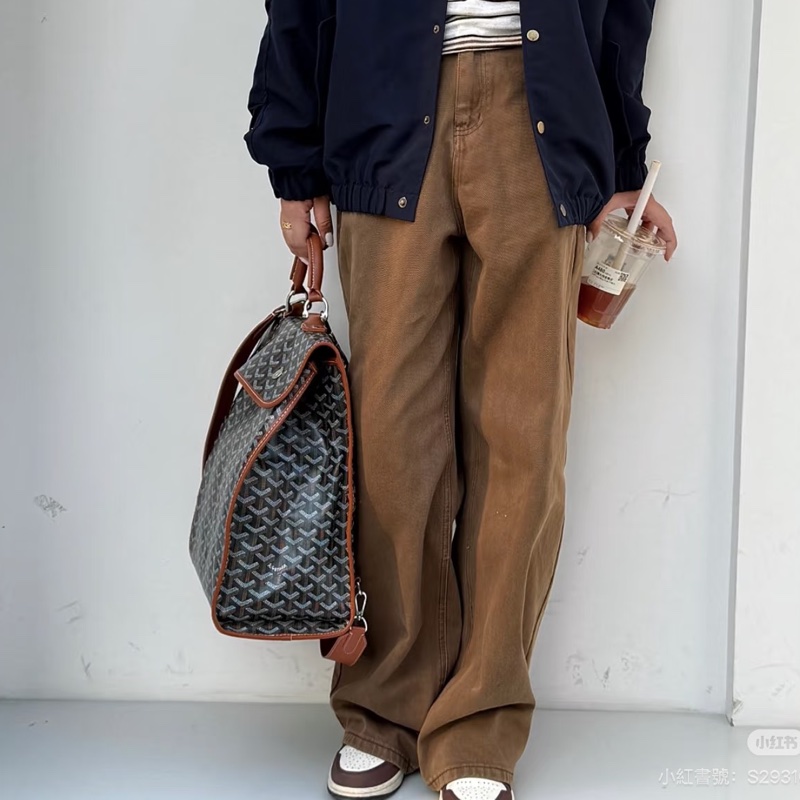 Goyard 戈雅棕色包Goyard戈雅Saint Leger折叠雙肩包🚴‍♂️全網都在找的-7