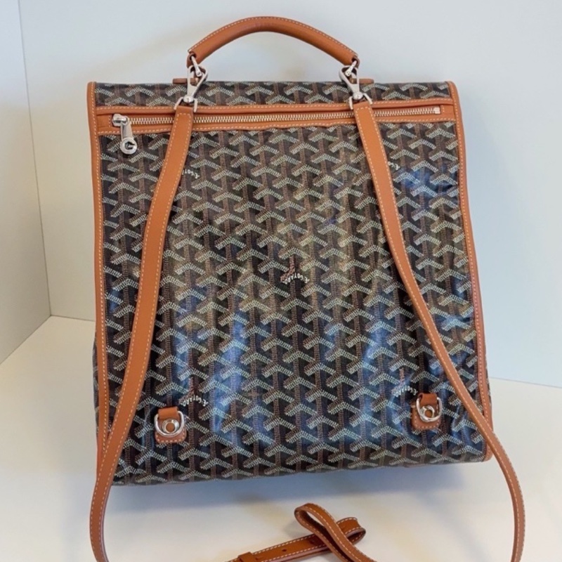 Goyard 戈雅棕色包Goyard戈雅Saint Leger折叠雙肩包🚴‍♂️全網都在找的-11
