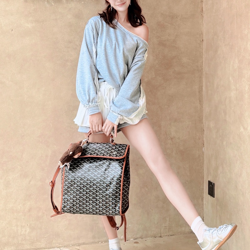Goyard 戈雅棕色包Goyard戈雅Saint Leger折叠雙肩包🚴‍♂️全網都在找的-21