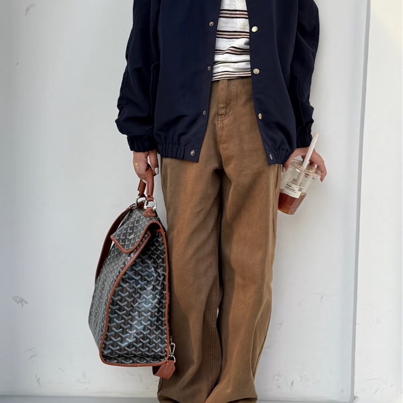 Goyard 戈雅棕色包Goyard戈雅Saint Leger折叠雙肩包🚴‍♂️全網都在找的-33