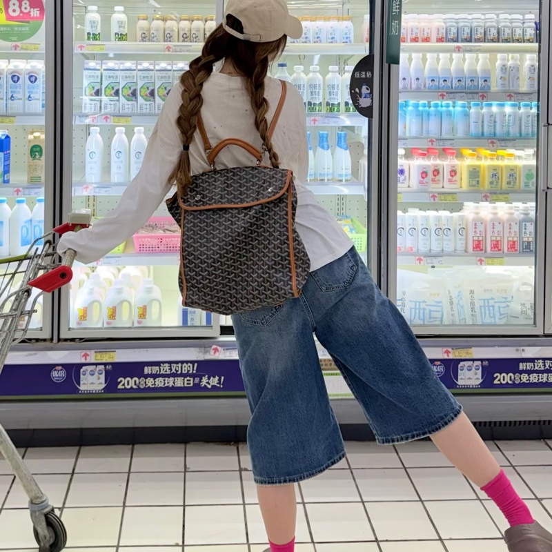 Goyard 戈雅棕色包Goyard戈雅Saint Leger折叠雙肩包🚴‍♂️全網都在找的-34