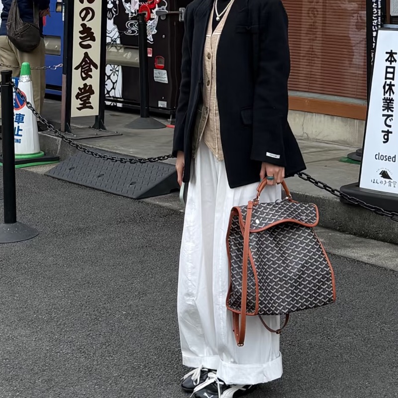 Goyard 戈雅棕色包Goyard戈雅Saint Leger折叠雙肩包🚴‍♂️全網都在找的-37