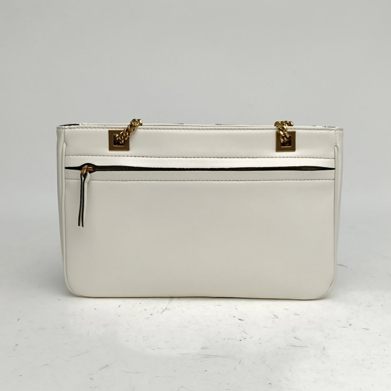 VALENTINO 黑白牛皮金扣VivaSuperstar鏈條包小號肩背包-2