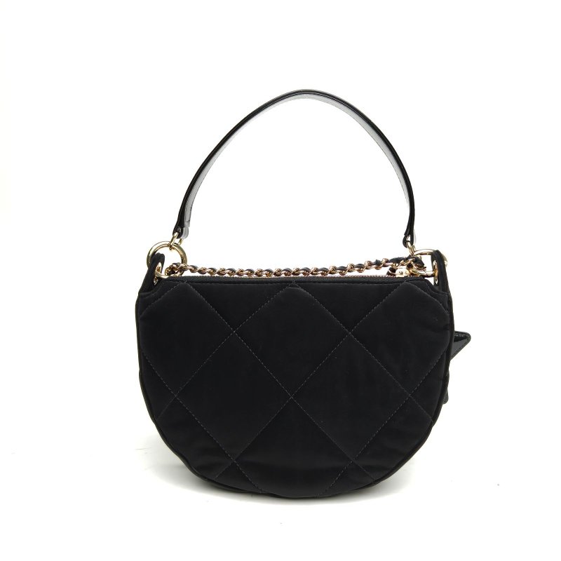 CHANEL 25NNEIGE滑雪系列星星掛件豌豆包黑色絲絨金扣肩背包-2