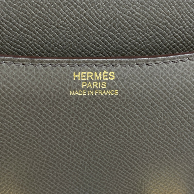 錫器灰 Epsom牛皮 Constance 24 肩背包 D刻 金扣【HERMES 愛馬仕】-5