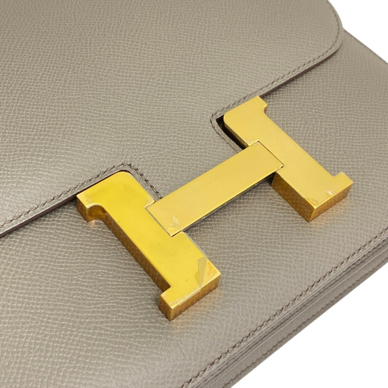 錫器灰 Epsom牛皮 Constance 24 肩背包 D刻 金扣【HERMES 愛馬仕】-7