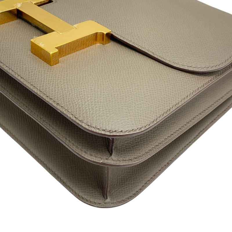 錫器灰 Epsom牛皮 Constance 24 肩背包 D刻 金扣【HERMES 愛馬仕】-11