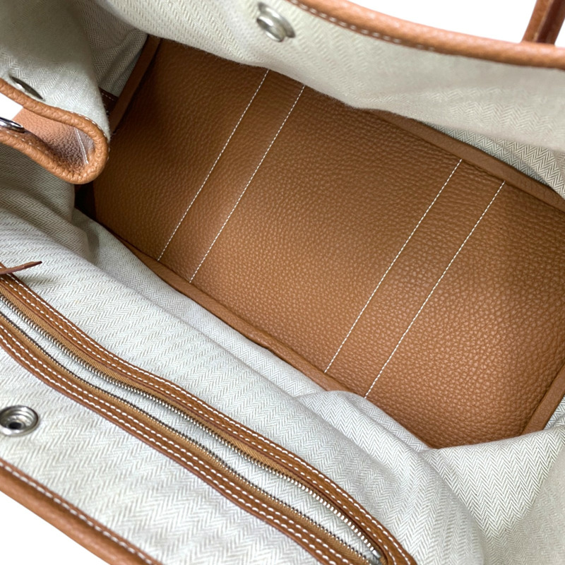 金棕色 Negonda牛皮 Garden Party 36 手提包 口P刻【HERMES 愛馬仕】 H051559CK37-2