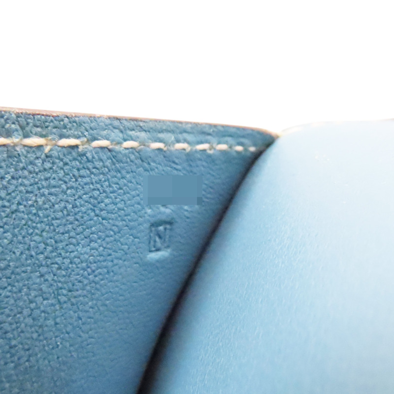 牛仔藍 Epsom牛皮 Constance Elan 25 肩背包 口N刻 銀釦【HERMES 愛馬仕】-5