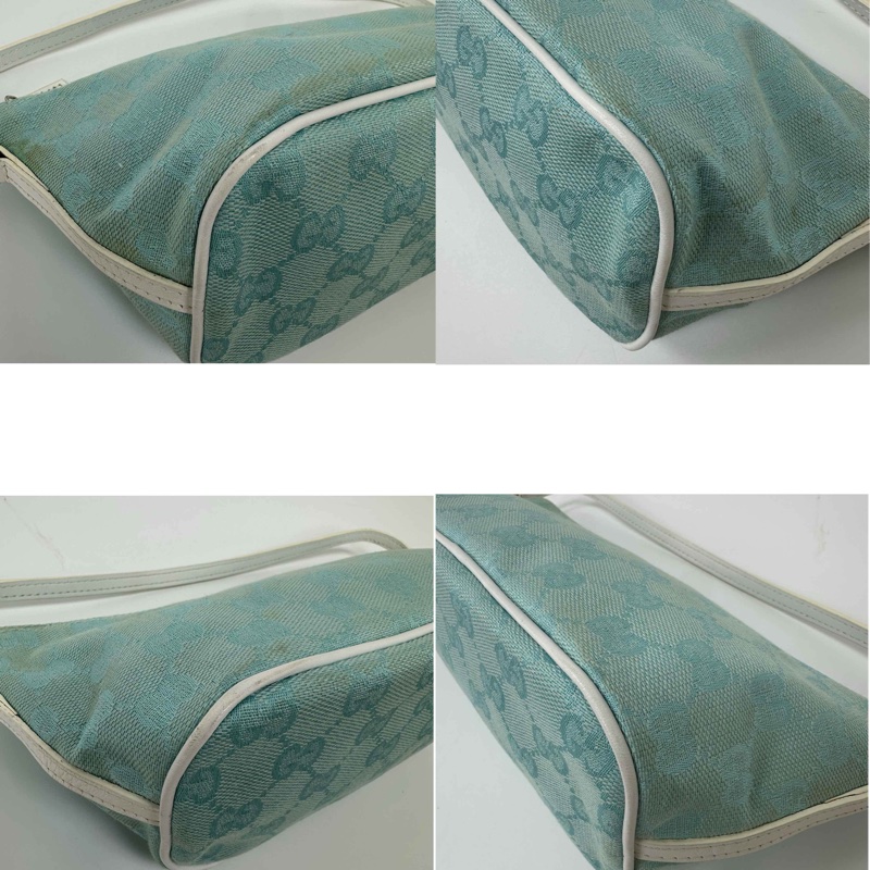 【赫蒂國際精品】Gucci 古馳 緹花帆布船型小包 vintage-7