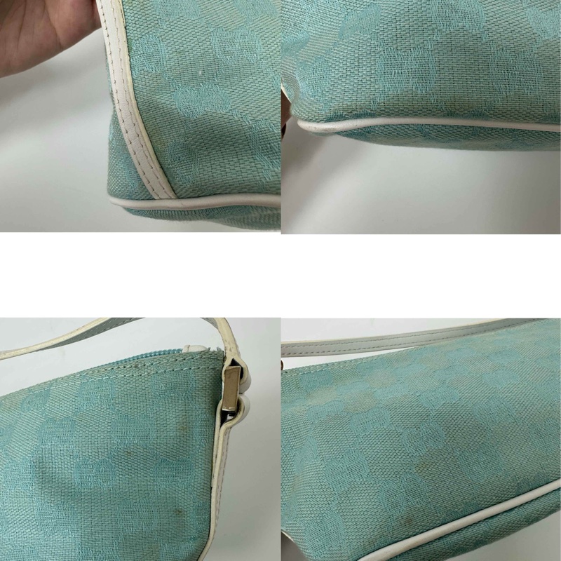 【赫蒂國際精品】Gucci 古馳 緹花帆布船型小包 vintage-8