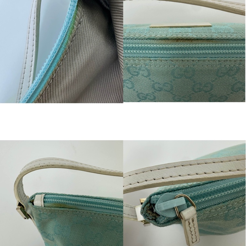 【赫蒂國際精品】Gucci 古馳 緹花帆布船型小包 vintage-9