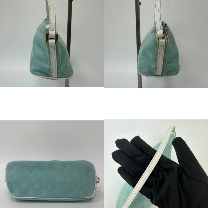 【赫蒂國際精品】Gucci 古馳 緹花帆布船型小包 vintage-10