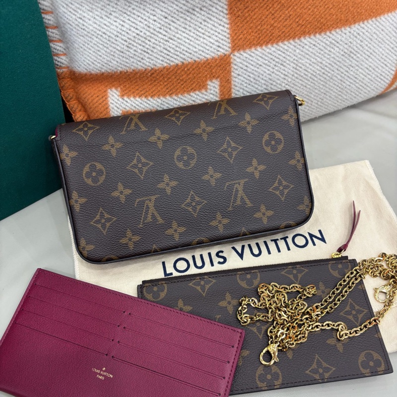 LV 老花三合一鏈條包-2