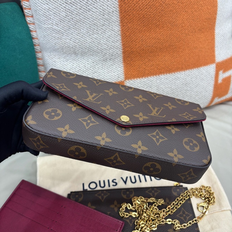 LV 老花三合一鏈條包-4