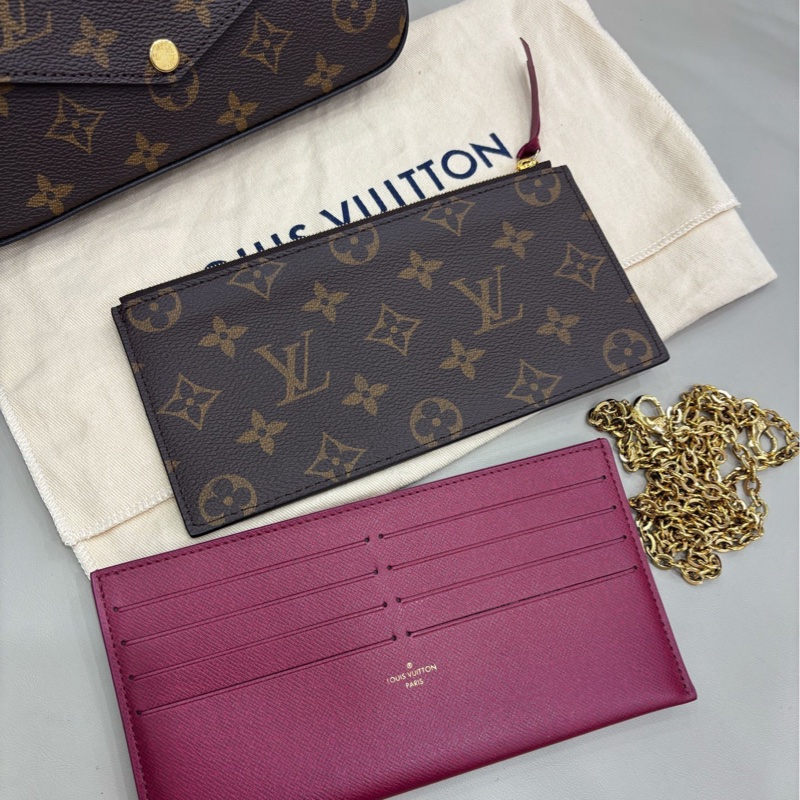 LV 老花三合一鏈條包-6