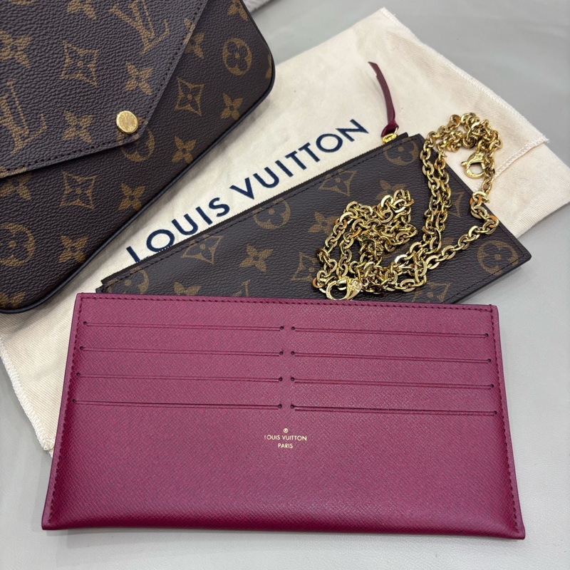 LV 老花三合一鏈條包-7