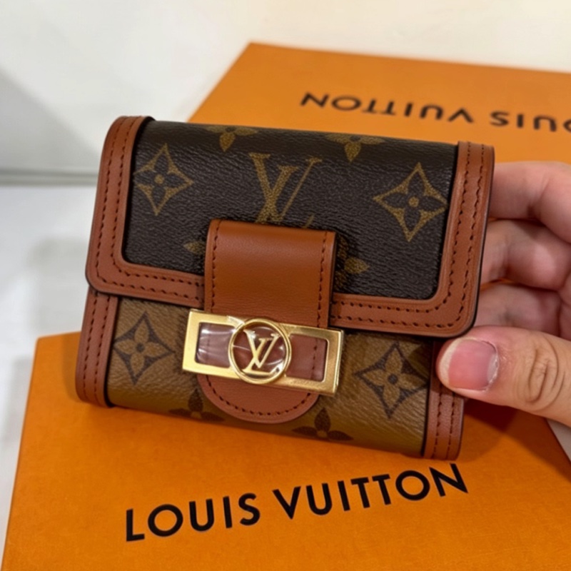 Louis Vuitton路易威登達芙妮三折短夾有零錢袋💰全新全配有購證-1