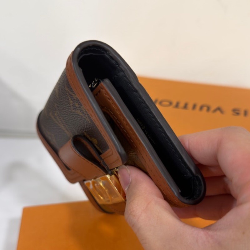 Louis Vuitton路易威登達芙妮三折短夾有零錢袋💰全新全配有購證-2