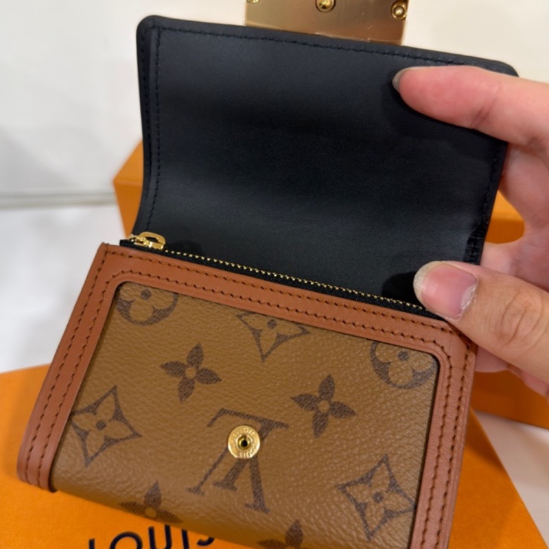 Louis Vuitton路易威登達芙妮三折短夾有零錢袋💰全新全配有購證-7