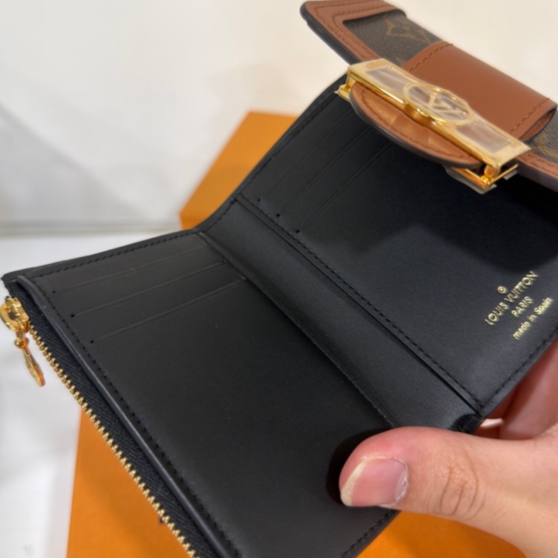 Louis Vuitton路易威登達芙妮三折短夾有零錢袋💰全新全配有購證-8