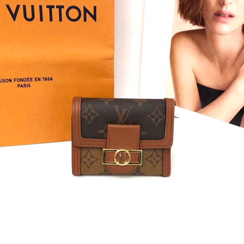 Louis Vuitton路易威登達芙妮三折短夾有零錢袋💰全新全配有購證-10