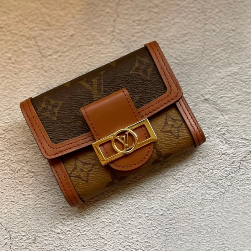 Louis Vuitton路易威登達芙妮三折短夾有零錢袋💰全新全配有購證-12