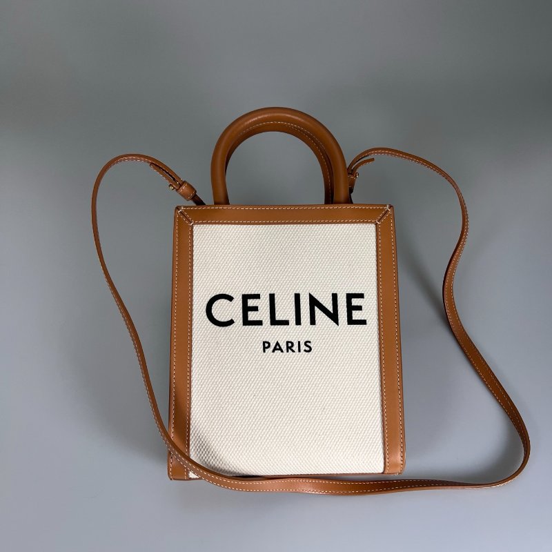 CELINE  白帆布琴譜包MINI-1