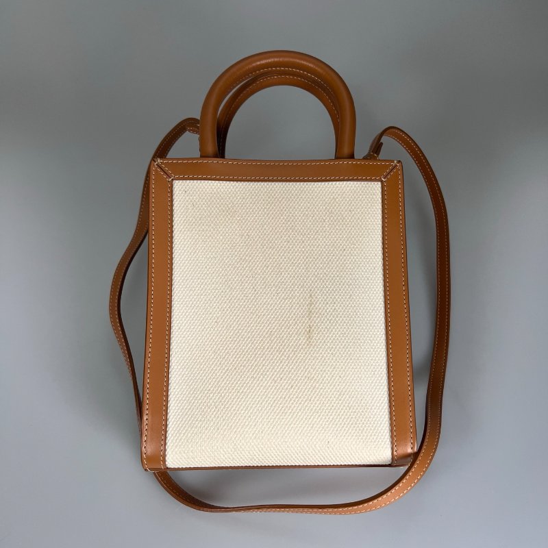 CELINE  白帆布琴譜包MINI-2