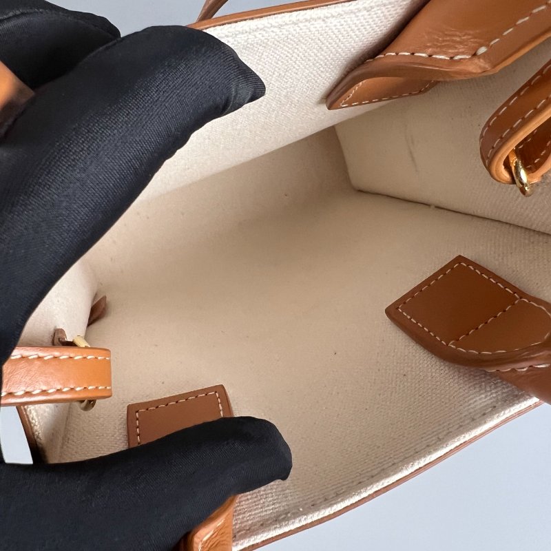 CELINE  白帆布琴譜包MINI-6