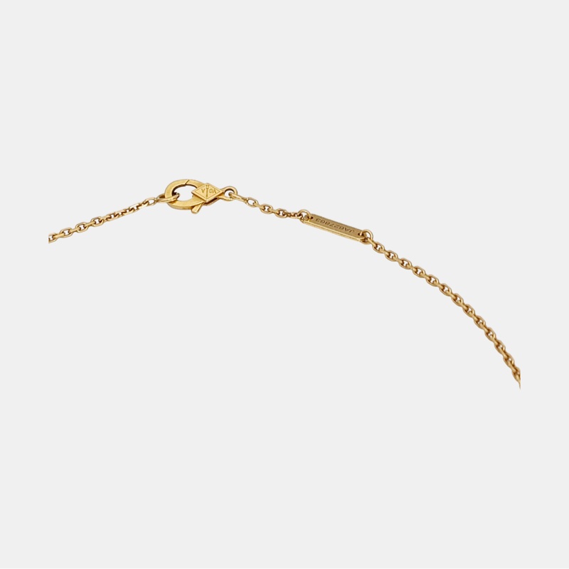 VCA Van Cleef & Arpels Vintage Alhambra Tiger Eye 虎眼石中號項鍊-1