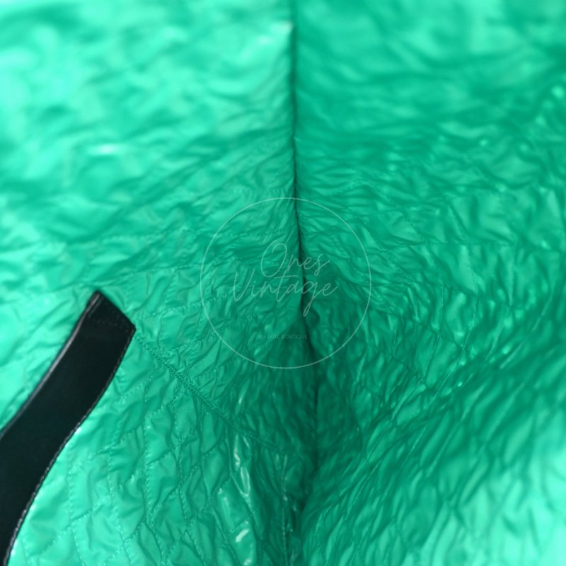 中古 Chanel 香奈兒 Robot 機器人 Black Green 黑綠色 Tote Bag 托特包-18