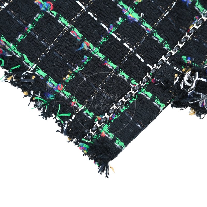 中古 Chanel 香奈兒 Robot 機器人 Black Green 黑綠色 Tote Bag 托特包-29
