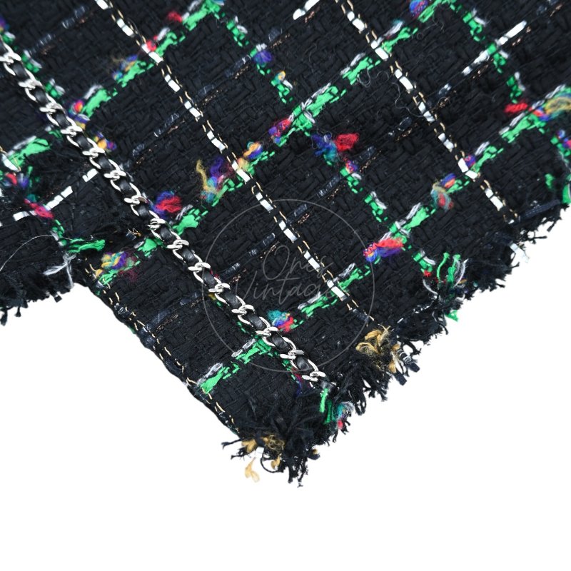 中古 Chanel 香奈兒 Robot 機器人 Black Green 黑綠色 Tote Bag 托特包-30