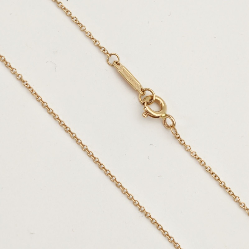 TIFFANY&CO 18K玫瑰金鑽石維多利亞系列四葉草項鏈小號-3