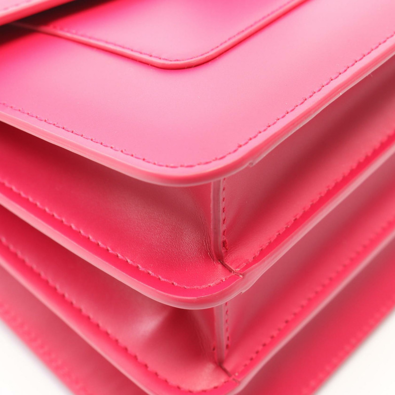 寶格麗 Serpenti Forever 肩背斜背包 290569 皮革 粉紅色 二手-5