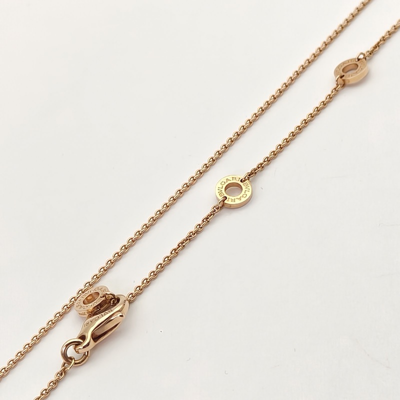 BVLGARI DIVASDREAM滿鑽18K小扇子手鏈18K玫瑰金/鑽石S-M碼-4