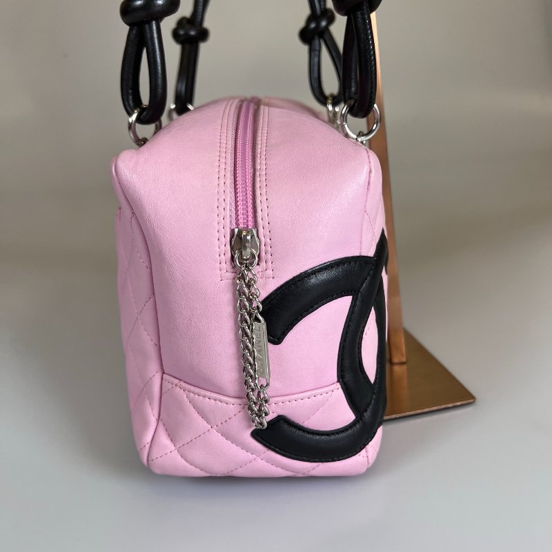 CHANEL 康朋單肩包粉 保卡款9開-3